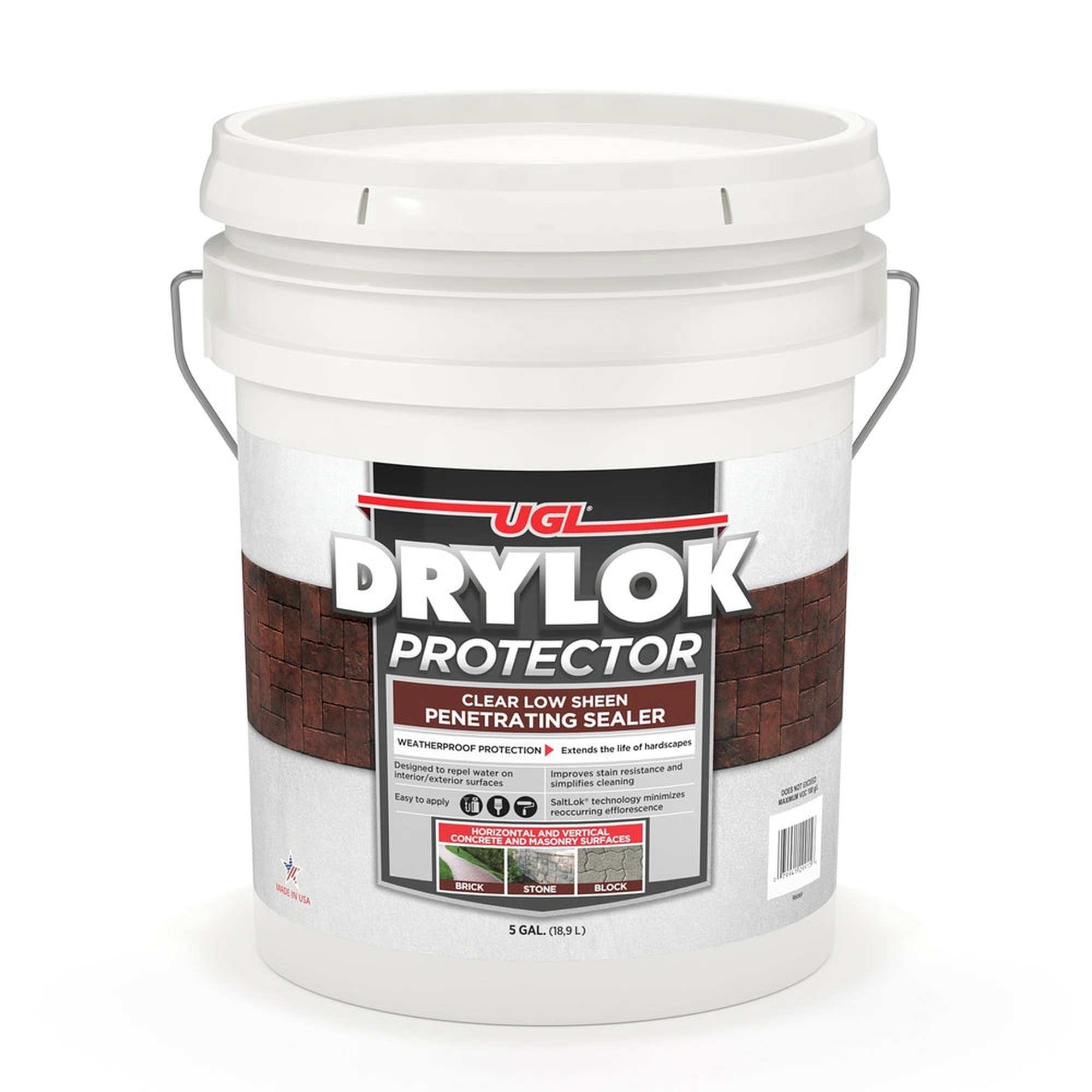 Sika 832427 Drylok Protector Walk & Driveway Sealer, Clear Satin Finish, 5 Gallons