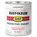Rust-Oleum Stops Rust 7792502 Protective Enamel, Gloss White, 1 Quart