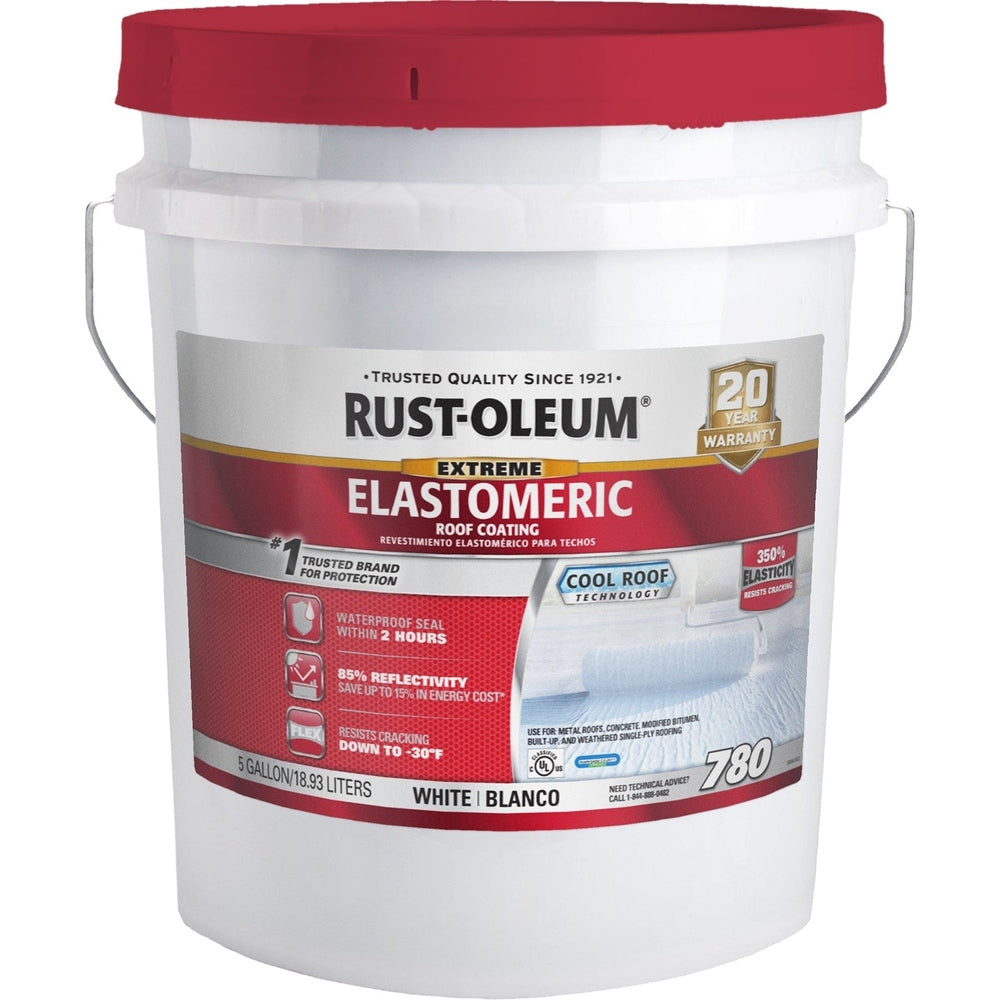 Rust-Oleum 301992 5 Gallons White 780 Extreme Elastomeric Roof Coating