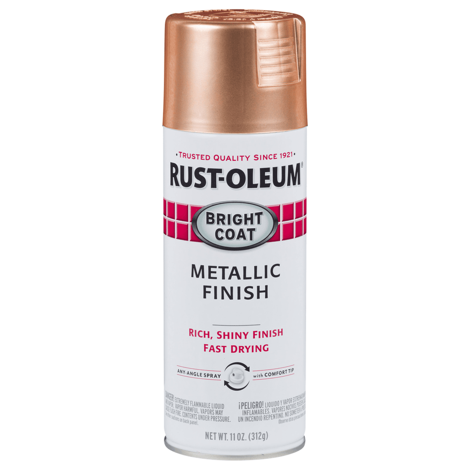 Rust-Oleum Stops Rust 314417 Bright Coat Metallic Finish Spray, Copper, 11 oz.