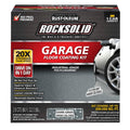 Rust-Oleum RockSolid 317286 Garage Floor Coating Kit, 1 Car Garage Kit, High Gloss, Dark Gray, 90 fl. oz.