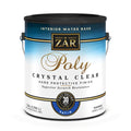 Sika 832674 Zar Interior Water Base Poly Crystal Clear, One Gallon, Clear Satin