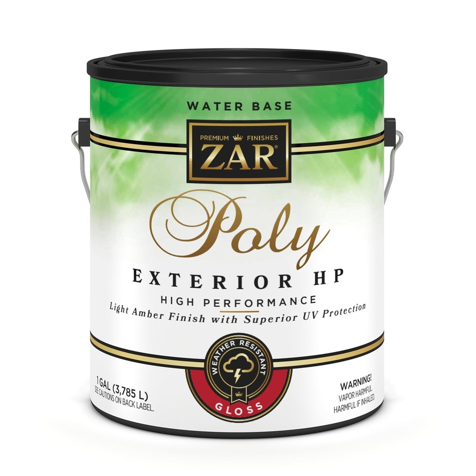 Sika 832700 Zar Water Base Poly Exterior HP, One Gallon, Clear Gloss