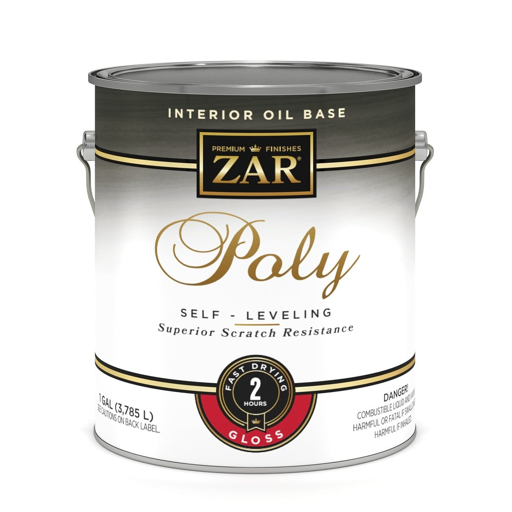 Sika 32813 Zar Interior Oil Base Poly, One Gallon, Clear Gloss