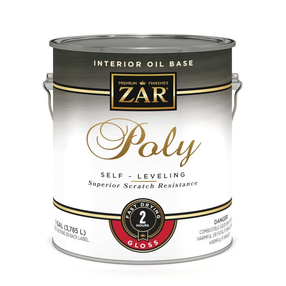 Sika 32813 Zar Interior Oil Base Poly, One Gallon, Clear Gloss