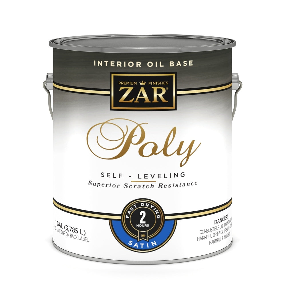 Sika 32913 Zar Interior Oil Base Poly, One Gallon, Clear Satin
