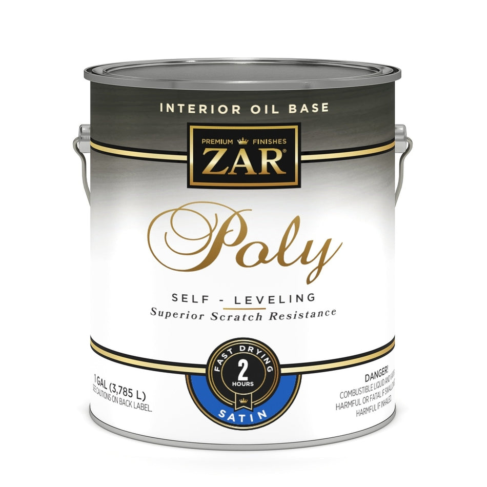 Sika 32913 Zar Interior Oil Base Poly, One Gallon, Clear Satin