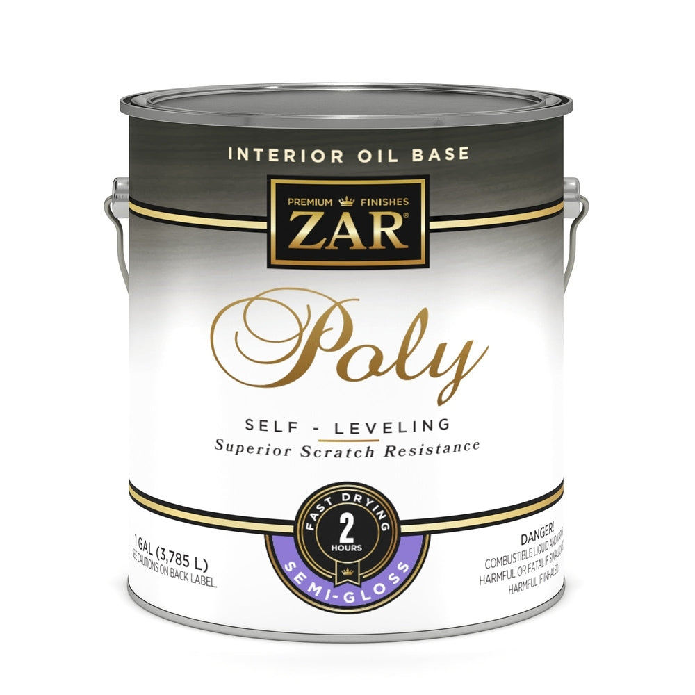 Sika 33013 Zar Interior Oil Base Poly, One Gallon, Clear Semi-Gloss