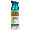 Rust-Oleum Universal 330480 Metallic Paint & Primer In One Spray, Turquoise, 11 oz.