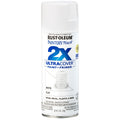 Rust-Oleum Painter's Touch 334021 2X Ultra Cover Paint + Primer Enamel Spray, Flat White, 12 oz.