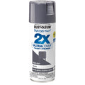 Rust-Oleum Painter's Touch 334031 2X Ultra Cover Paint + Primer Enamel Spray, Gloss Dark Gray, 12 oz.