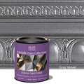 Rust-Oleum Modern Masters 337161 Exterior Metallic Paint Collection, Gray Velvet, 1 Quart (Case of 2)
