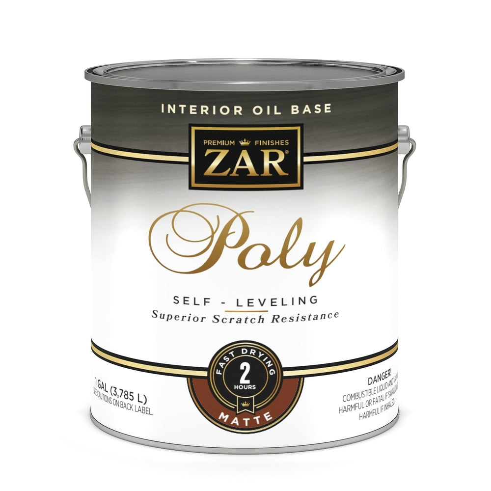 Sika 33913 Zar Interior Oil Base Poly, One Gallon, Clear Matte