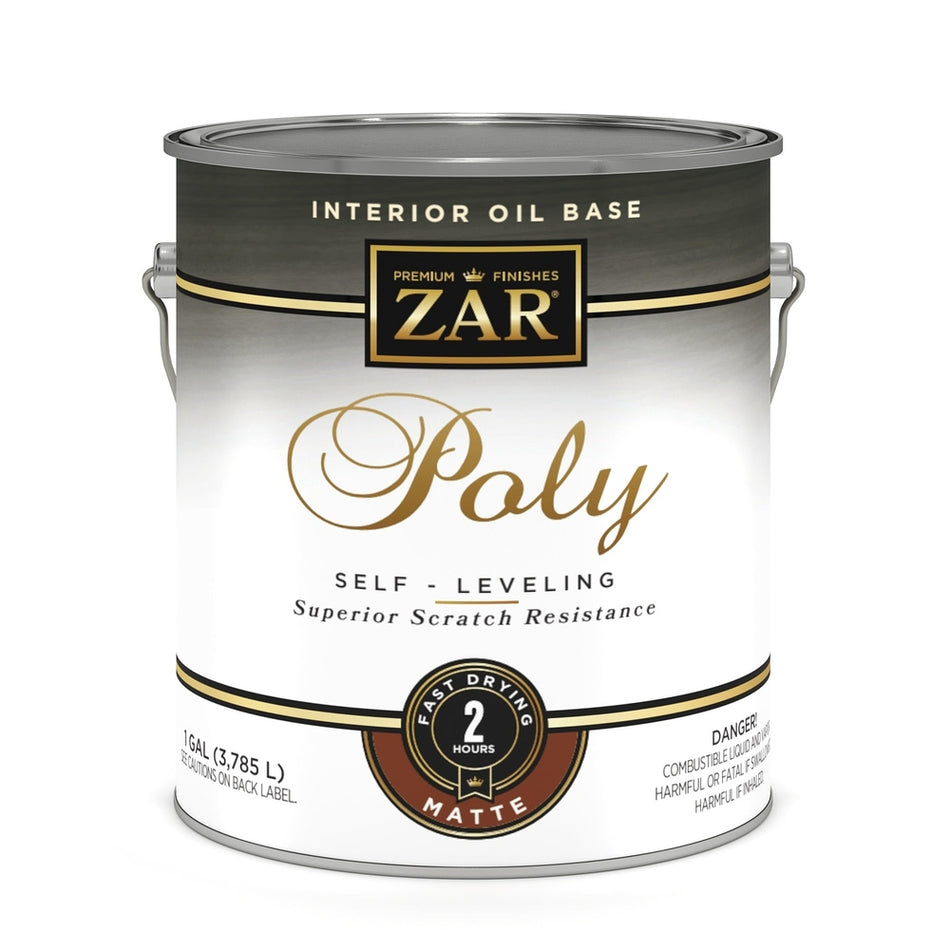 Sika 33913 Zar Interior Oil Base Poly, One Gallon, Clear Matte