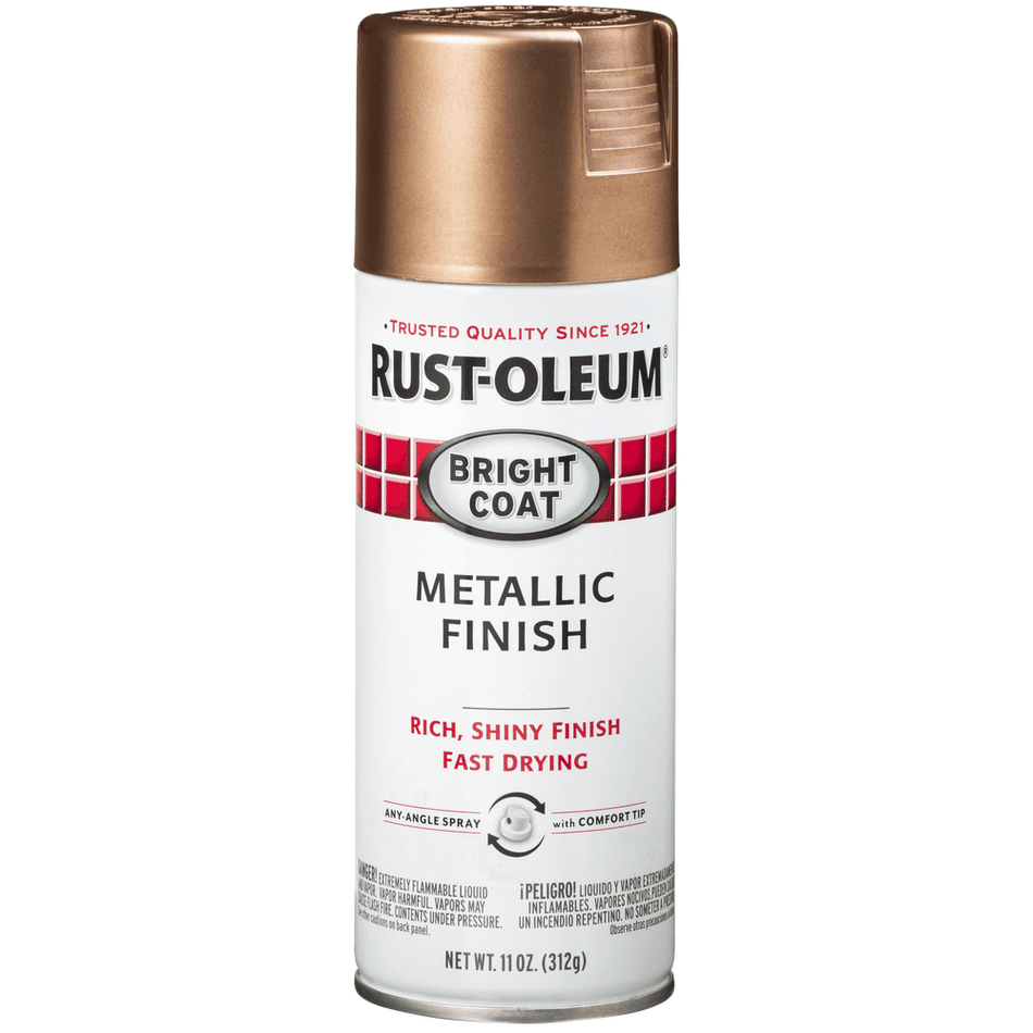 Rust-Oleum Stops Rust 344733 Bright Coat Metallic Finish Spray, Rose Gold, 11 oz.