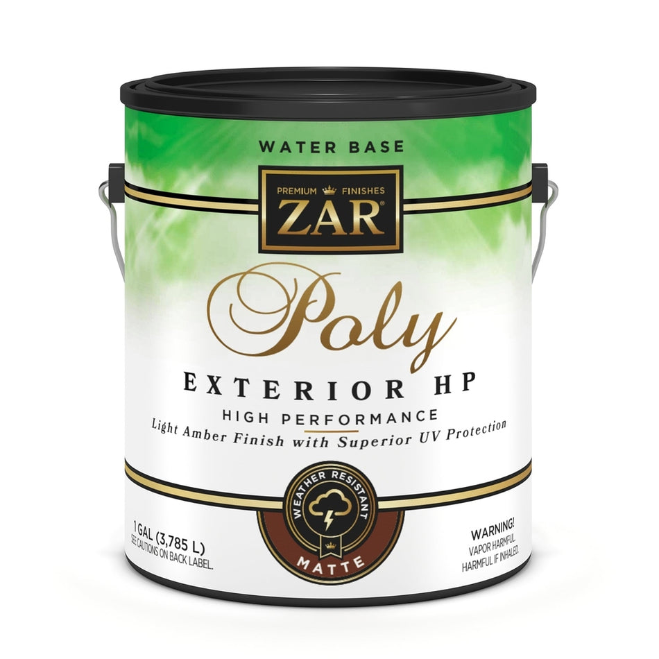Sika 832706 Zar Water Base Poly Exterior HP, One Gallon, Clear Matte