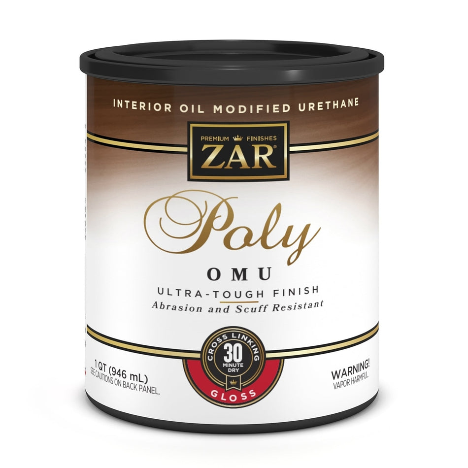 Sika 832730 Zar Interior Poly OMU (Oil Modified Urethane), One Quart, Clear Gloss