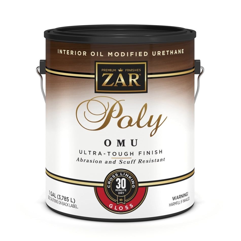 Sika 832731 Zar Interior Poly OMU (Oil Modified Urethane), One Gallon, Clear Gloss