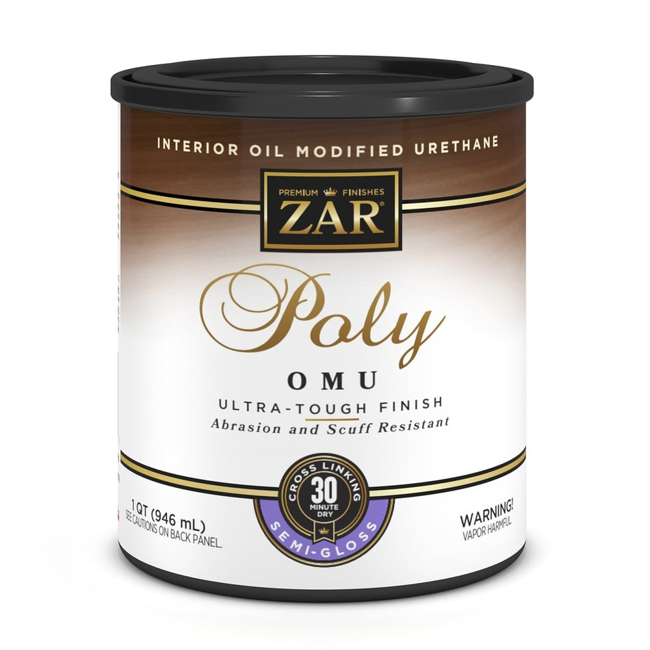 Sika 832733 Zar Interior Poly OMU (Oil Modified Urethane), One Quart, Clear Semi-Gloss