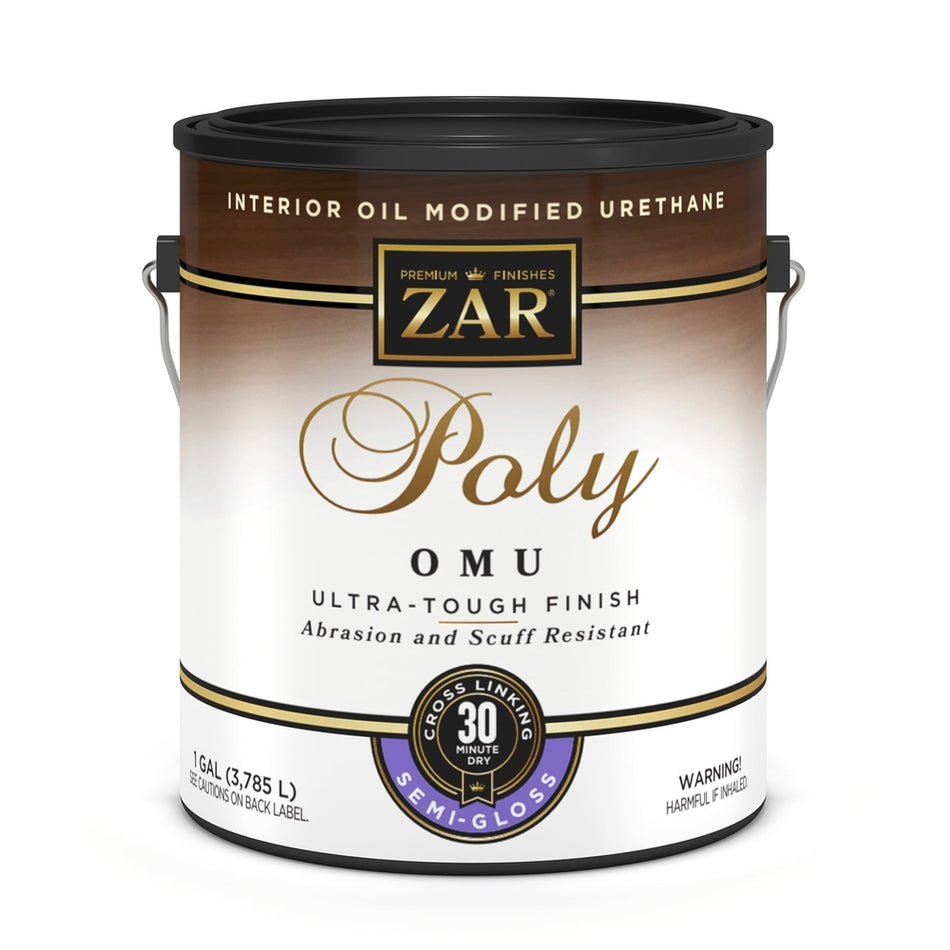 Sika 832736 Zar Interior Poly OMU (Oil Modified Urethane), One Gallon, Clear Semi-Gloss