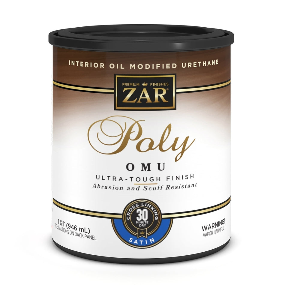 Sika 832734 Zar Interior Poly OMU (Oil Modified Urethane), One Quart, Clear Satin