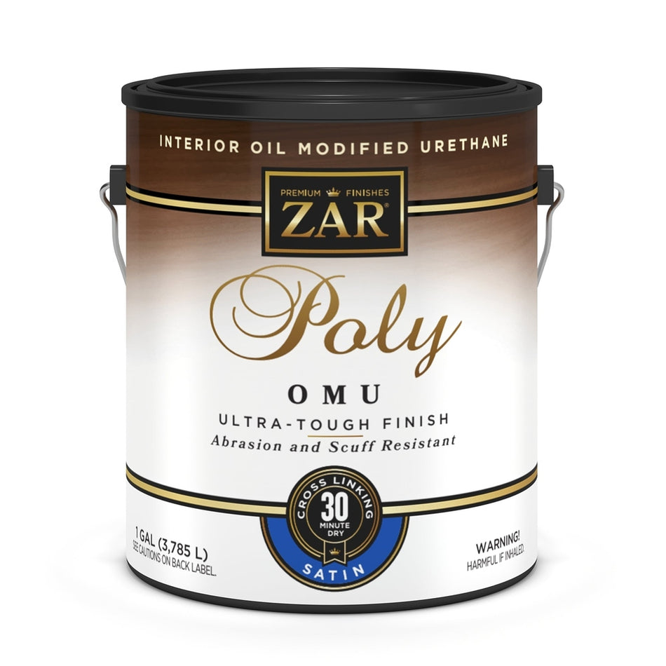 Sika 832737 Zar Interior Poly OMU (Oil Modified Urethane), One Gallon, Clear Satin