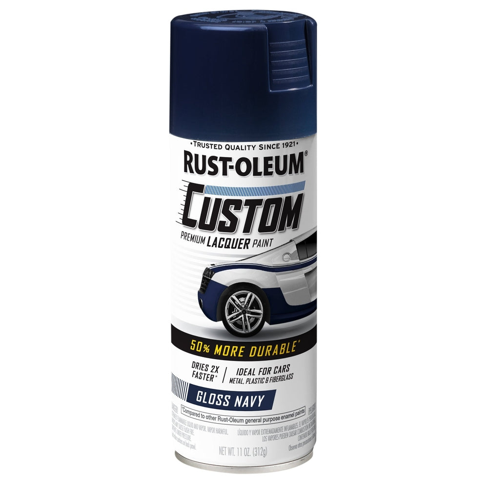 Rust-Oleum Automotive 363513 11 oz. Gloss Navy Custom Premium Lacquer Paint
