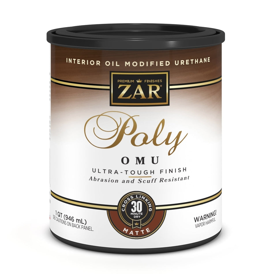 Sika 832735 Zar Interior Poly OMU (Oil Modified Urethane), One Quart, Clear Matte