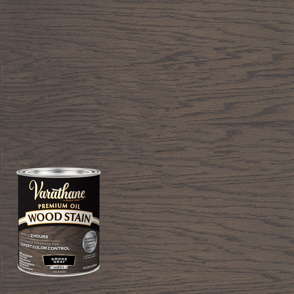 Rust-Oleum Varathane 381113 Premium Oil Wood Stain, 1 Quart, Smoke Gray