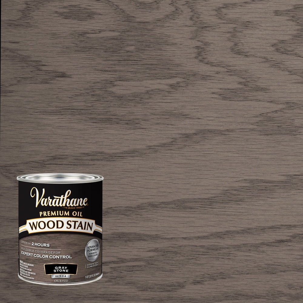 Rust-Oleum Varathane 381114 Premium Oil Wood Stain, 1 Quart, Gray Stone
