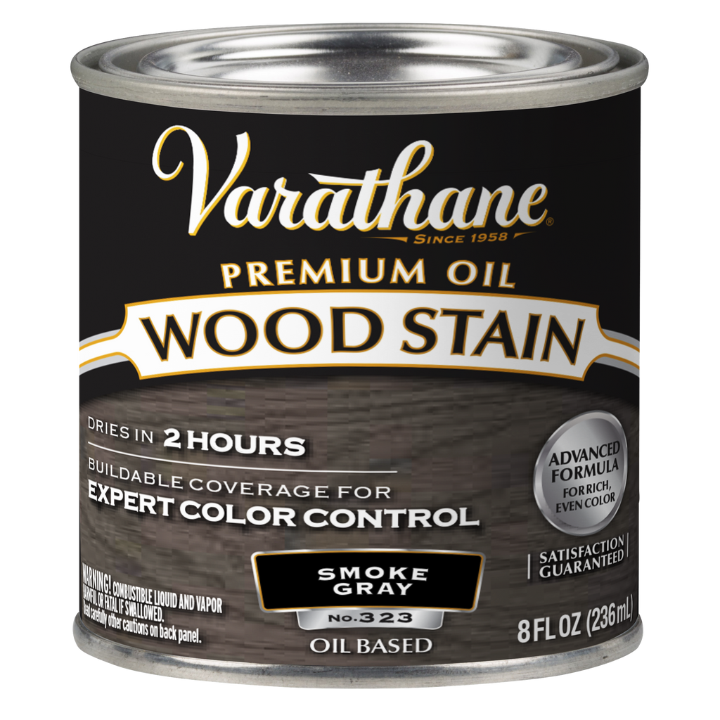 Varathane Premium Oil-Based Interior Wood Stain – Smoke Gray, 8 fl oz