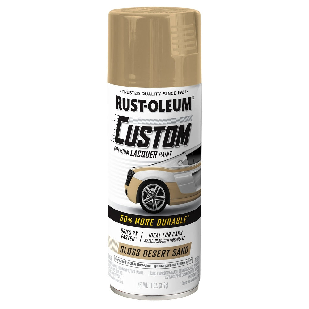 Rust-Oleum Automotive 382597 11 oz. Gloss Desert Sand Custom Premium Lacquer Paint