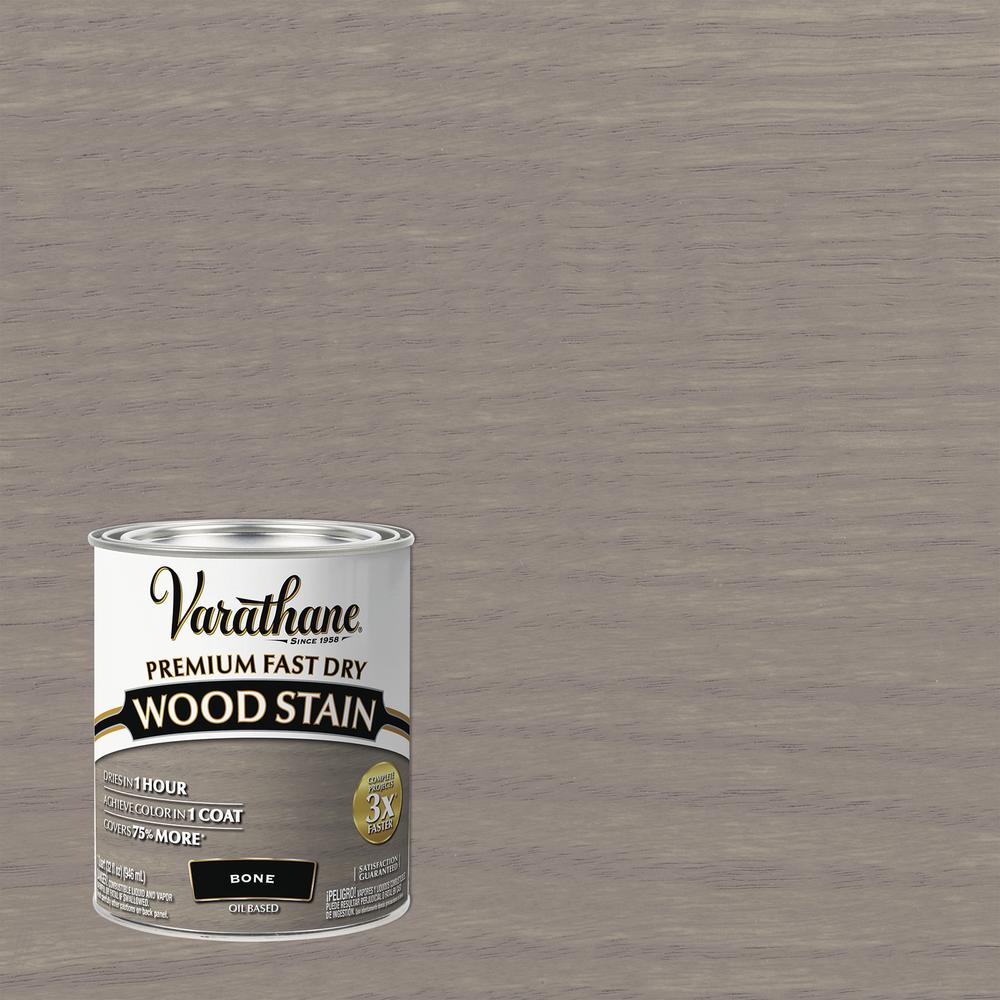 Rust-Oleum Varathane 391500 Premium Fast Dry Wood Stain, Bone, 1 Quart
