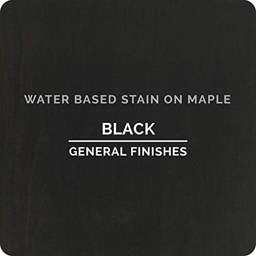 General Finishes Water-Based Wood Stain – Black, 1 Quart