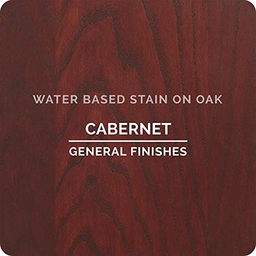 General Finishes Water-Based Wood Stain – Cabernet, 1 Quart