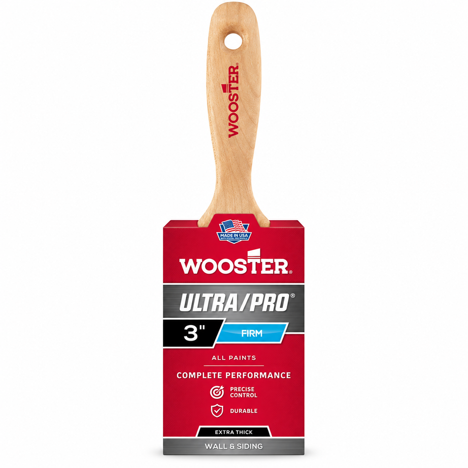 Wooster Ultra/Pro Firm 3" Extra-Thick Flat Paint Brush