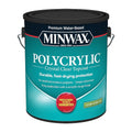 Minwax 111110000 1 Gallon Clear Ultra Flat Water Based Polycrylic Protective Finish