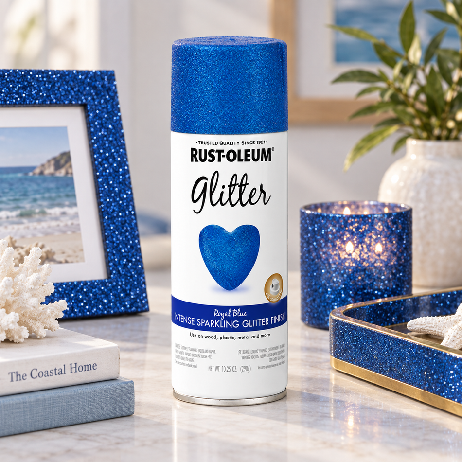 Rust-Oleum Specialty Glitter Spray Paint – Royal Blue – 10.25 oz.