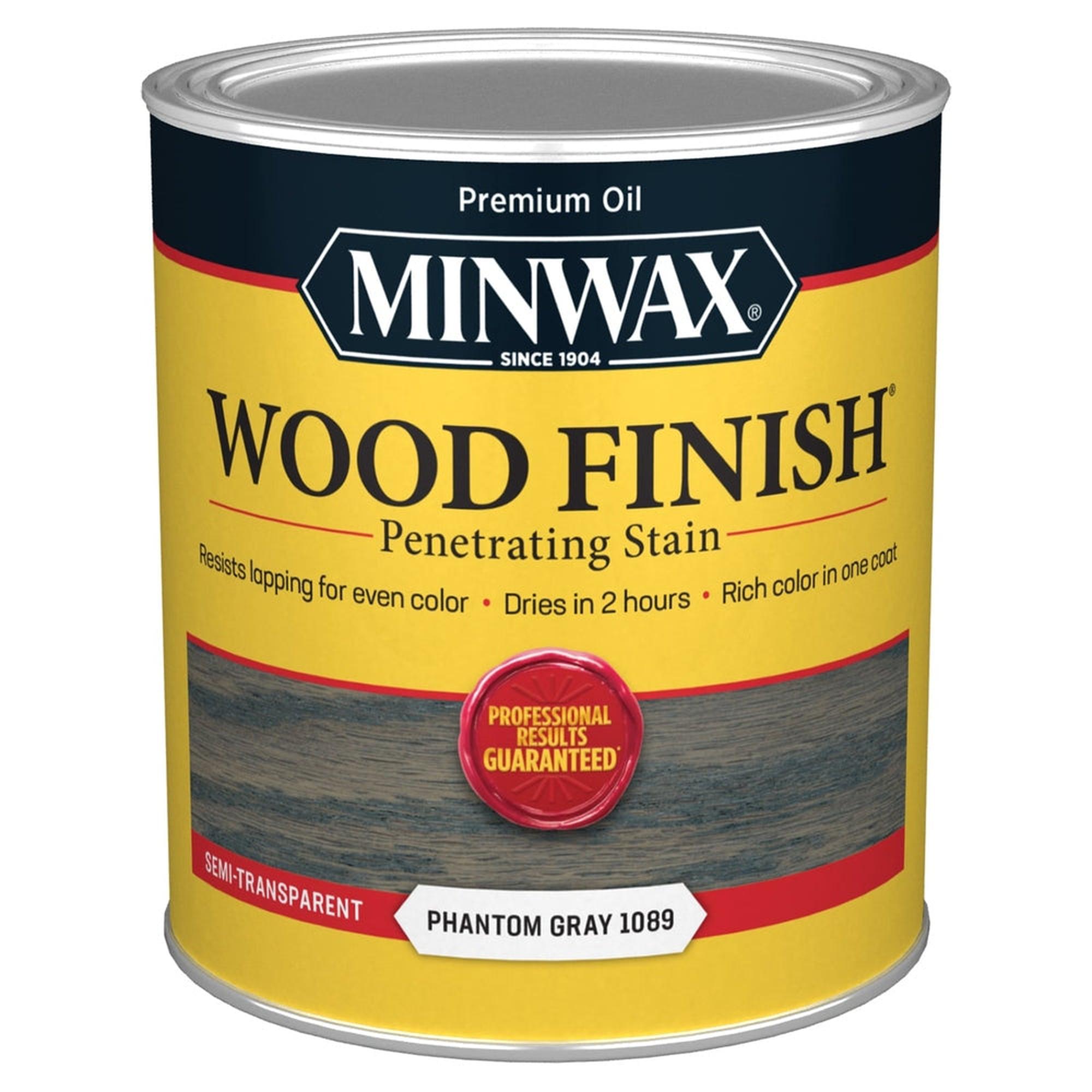 Minwax 11862 Wood Finish Penetrating Stain, Phantom Gray 1089 – 1 Quart (Case of 4)