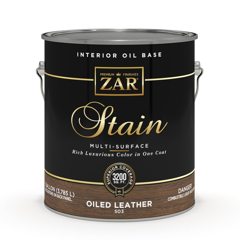 Sika 50313 Zar Interior Oil Base Stain, One Gallon, Oiled Leather