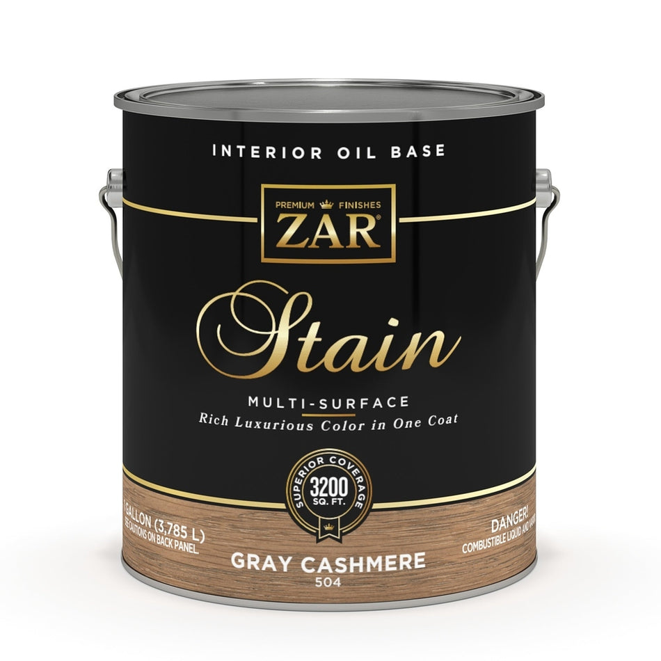 Sika 50413 Zar Interior Oil Base Stain, One Gallon, Gray Cashmere