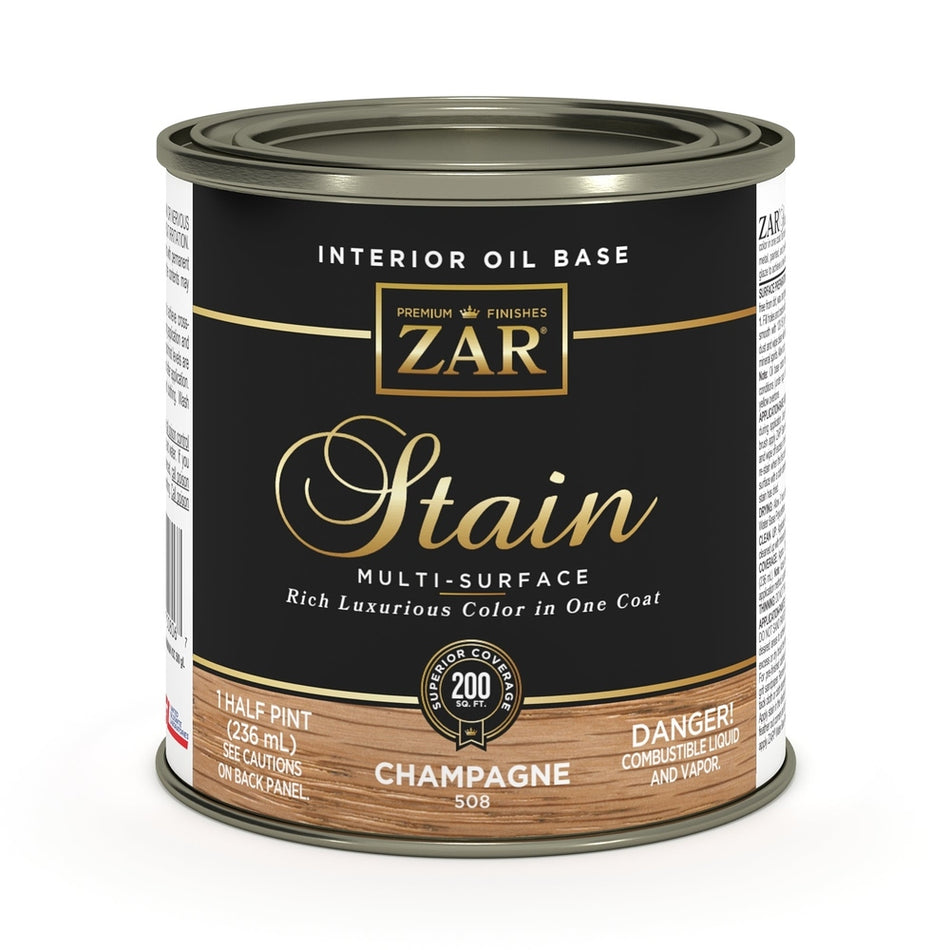Sika 831462 Zar Interior Oil Base Stain, Half Pint, Champagne