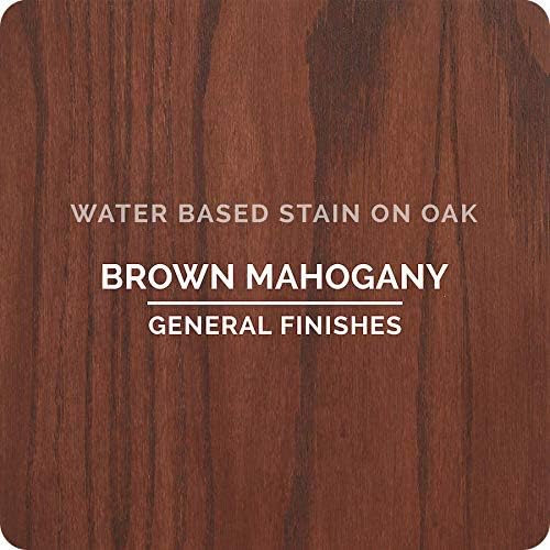 General Finishes Water-Based Wood Stain – Brown Mahogany, 1 Quart