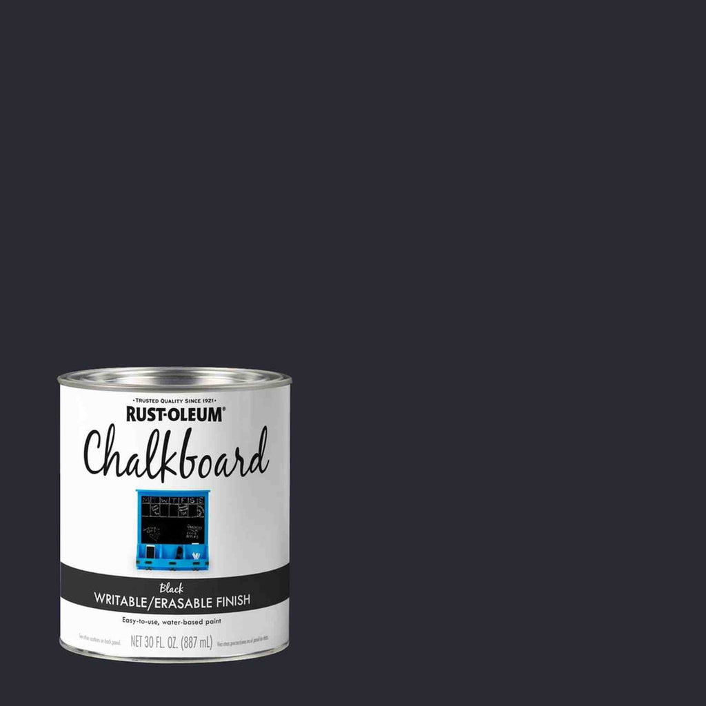 Rust-Oleum Specialty 301450 Chalkboard Writable/Erasable Finish, Black, 30 fl. oz.