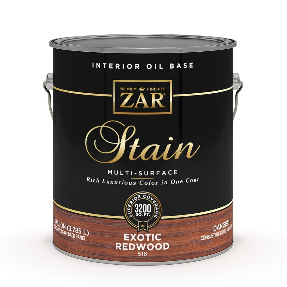 Sika 51813 Zar Interior Oil Base Stain, One Gallon, Exotic Redwood