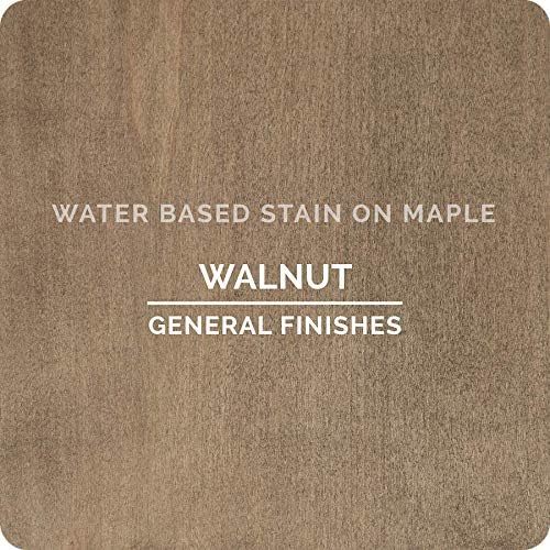 General Finishes Water-Based Wood Stain – Walnut, 1 Quart