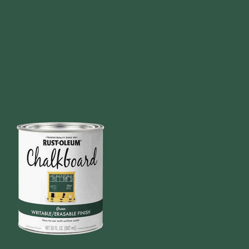 Rust-Oleum Specialty 206438 Chalkboard Writable/Erasable Finish, Green, 30 fl. oz.