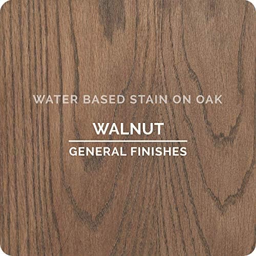 General Finishes Water-Based Wood Stain – Walnut, 1 Quart