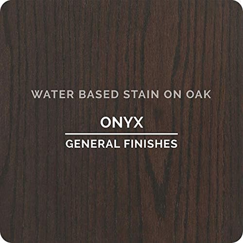 General Finishes Water-Based Wood Stain – Onyx, 1 Quart