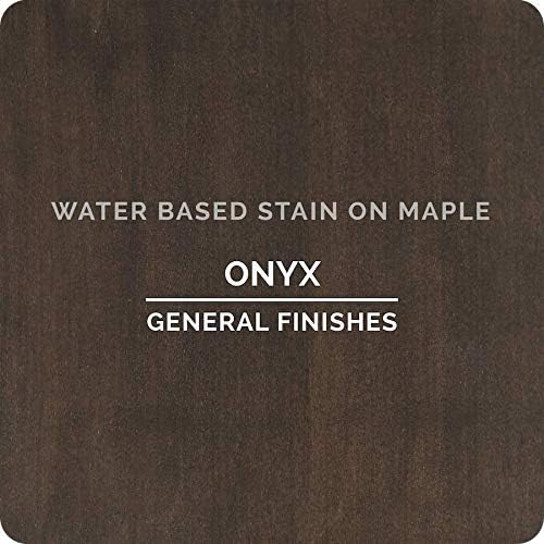 General Finishes Water-Based Wood Stain – Onyx, 1 Quart